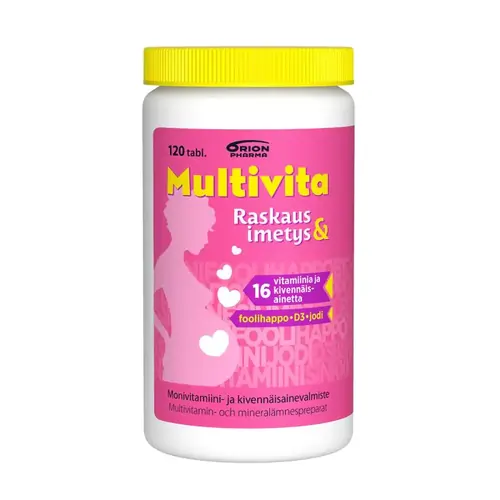 Multivita raskaus ja imetys monivitamiini