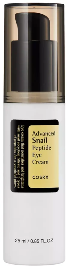 Paras silmänympärysvoide tummille silmänalusille COSRX Advanced Snail Peptide Eye Cream