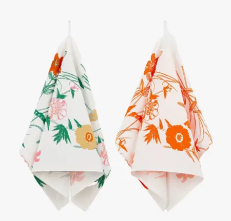 marimekko puutarhakutsut keittiöpyyhkeet