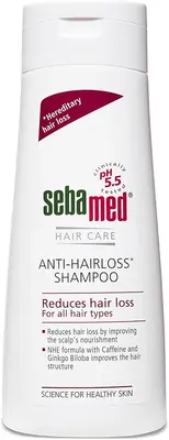 sebamed anti-hairloss -shampoo hiustenlähtöön