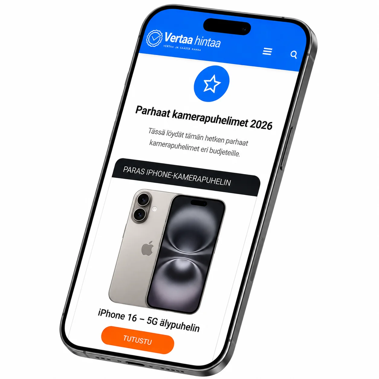 vertaa-hintaa.fi mobiilissa